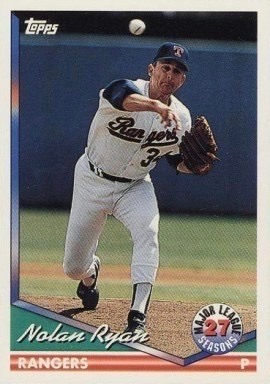 1994 Topps #34 Nolan Ryan Baseball Card 1994 Topps #34 Nolan Ryan Baseball Card