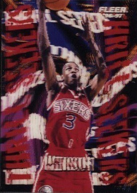 1996 Fleer Thrill Seekers #5 Allen Iveson Rookie Card
