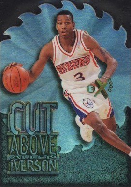 1996 Skybox EX2000 A Cut Above #4 Allen Iverson Basketball Card