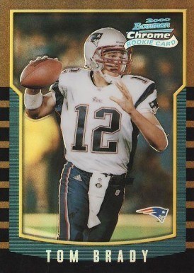 2000 Bowman Chrome Refractors #236 Tom Brady Rookie Card 2000 Bowman Chrome Refractors #236 Tom Brady Rookie Card