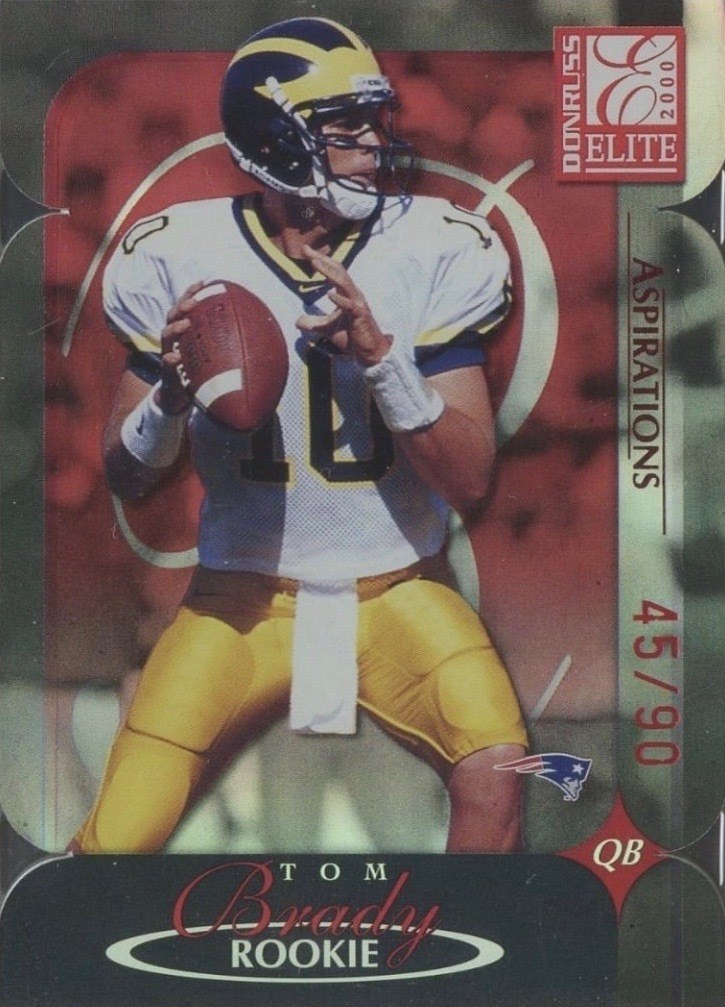 2000 Donruss Elite Aspirations #183 Tom Brady Football Card 2000 Donruss Elite Aspirations #183 Tom Brady Football Card