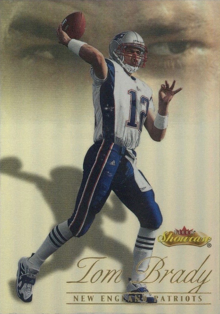 2000 Fleer Showcase #136 Tom Brady Football Card