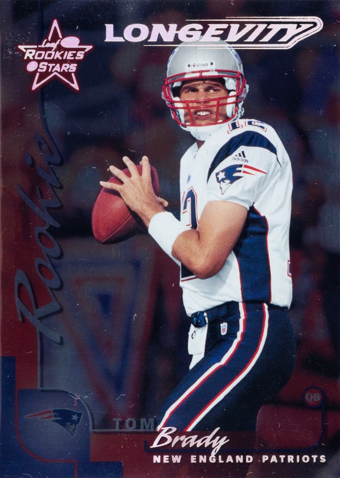 2000 Leaf Rookies and Stars Longevity #134 Tom Brady Rookie Card