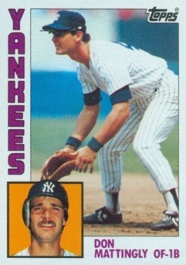 1984 Topps #8 Don Mattingly Rookie Card 1984 Topps #8 Don Mattingly Rookie Card