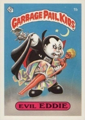 1985 Garbage Pail Kids Card #1b Evil Eddie