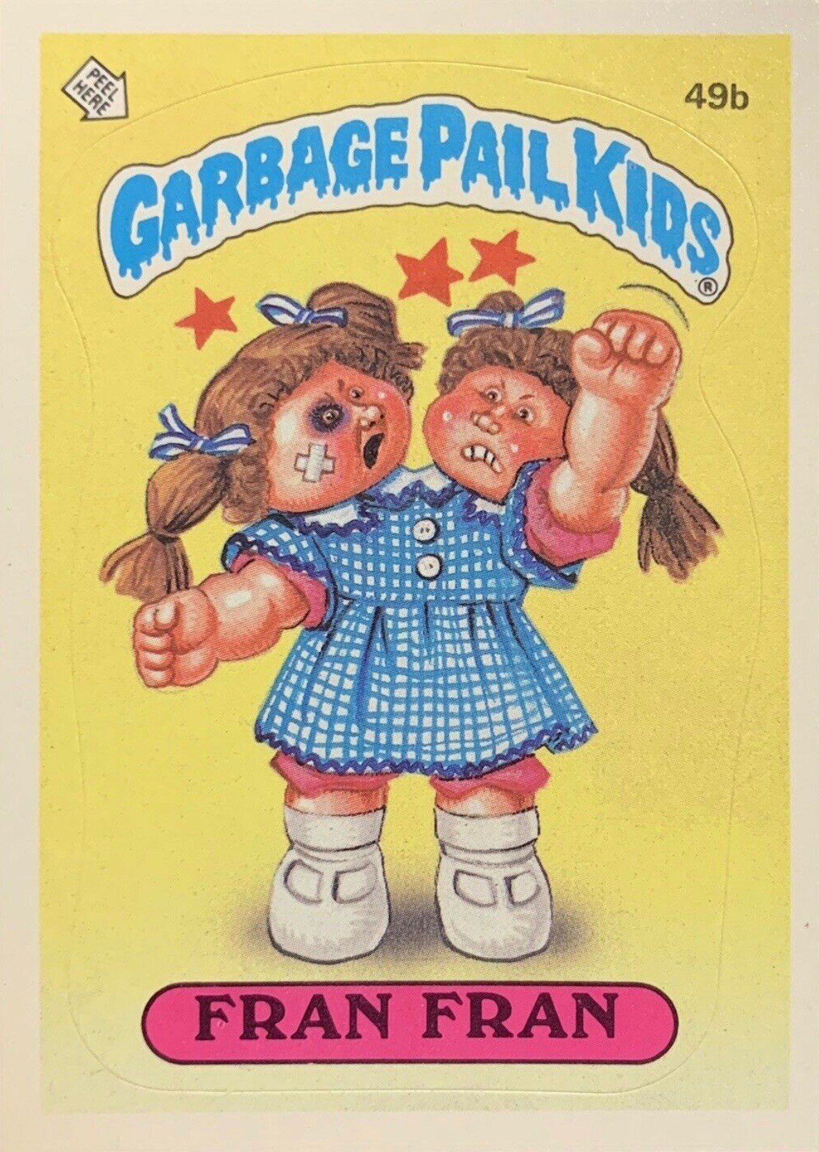 1985 Garbage Pail Kids Card #49b Fran Fran