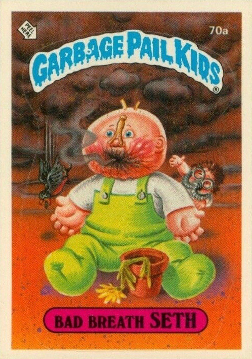 Carte les Crados - Garbage Pail Kids Bonus Stickers Rare Trim Jim