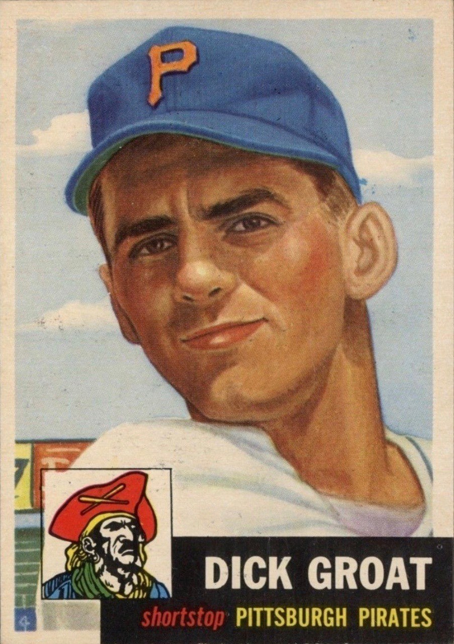 1953 Topps #154 Dick Groat Baseball Card 1953 Topps #154 Dick Groat Baseball Card