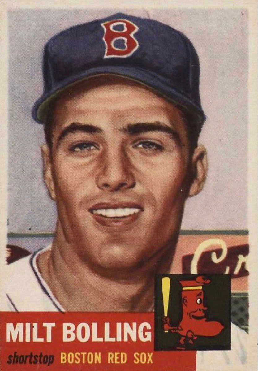 1953 Topps #280 Milt Bolling Rookie Card 1953 Topps #280 Milt Bolling Rookie Card