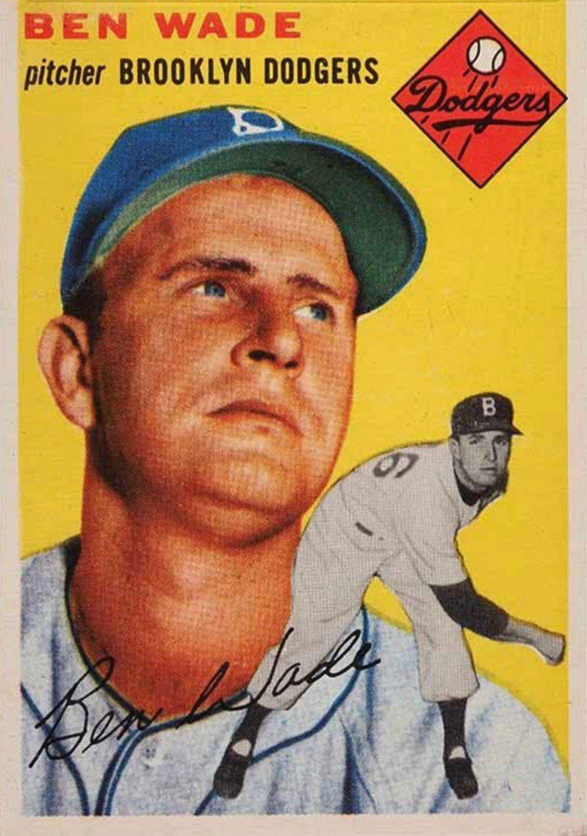 1954 Topps #126 Ben Wade Baseball Card