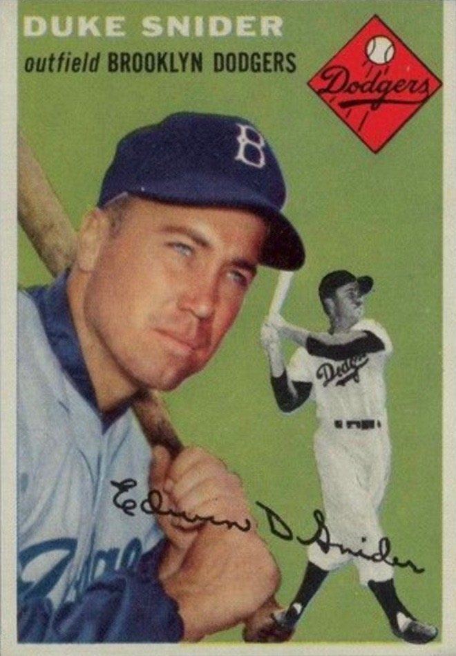 1954 Topps #32 Duke Snider Baseball Card