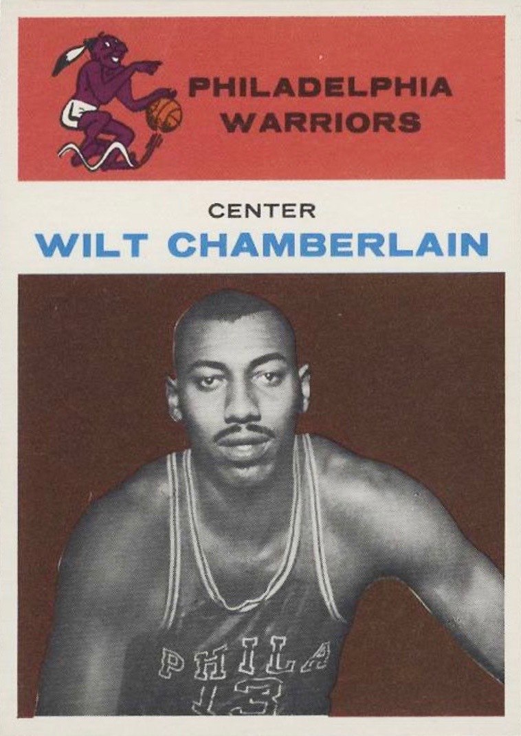 1961 Fleer #8 Wilt Chamberlain Rookie Card 1961 Fleer #8 Wilt Chamberlain Rookie Card