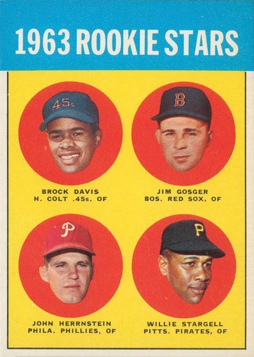 1963 Topps #553 Willie Stargell Rookie Card 1963 Topps #553 Willie Stargell Rookie Card