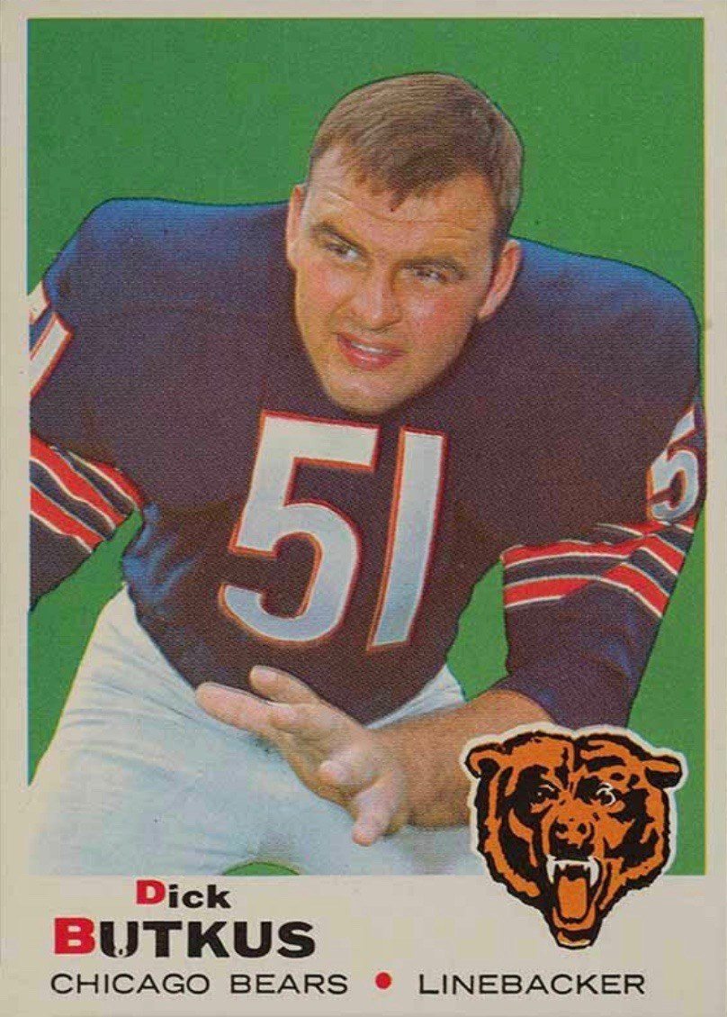 1969 Topps #139 Dick Butkus Football Card 1969 Topps #139 Dick Butkus Football Card