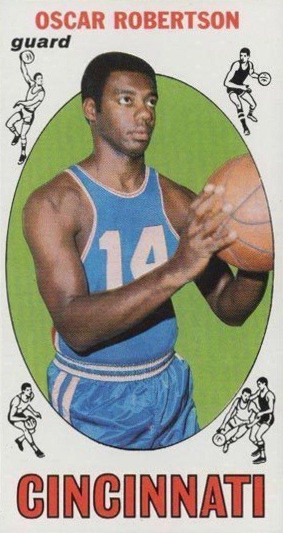 A look at Oscar Robertson basketball cards