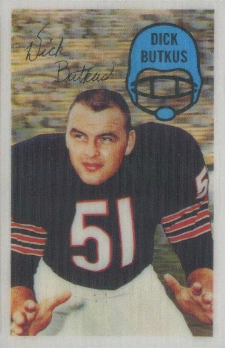 1970 Kellogg's #10 Dick Butkus Football Card