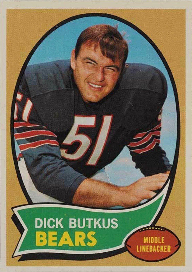 1970 Topps #190 Dick Butkus Football Card