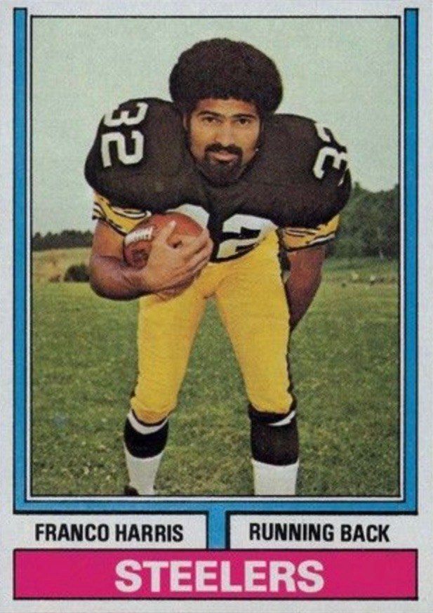 1974 Topps #220 Franco Harris Football Card 1974 Topps #220 Franco Harris Football Card