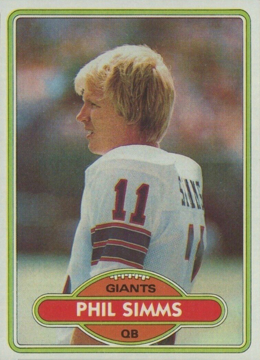 1980 Topps #225 Phil Simms Rookie Card