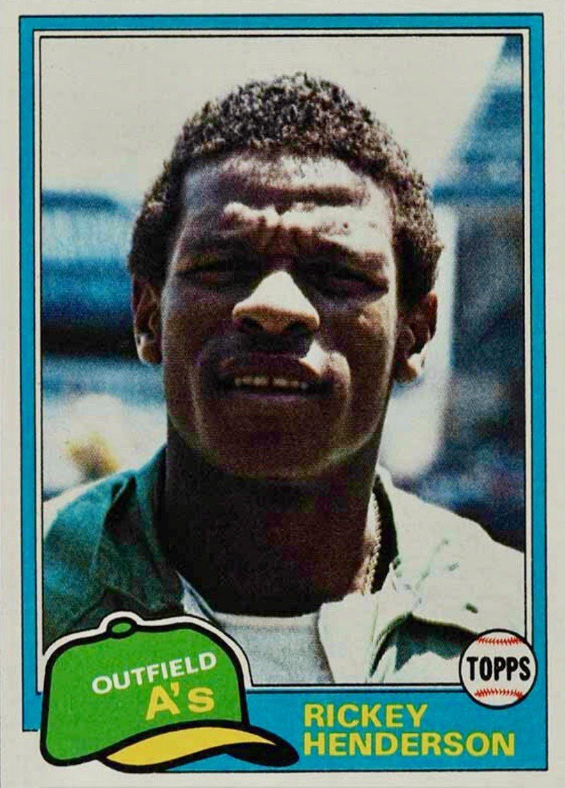 1981 Topps #261 Rickey Henderson Baseball Card 1981 Topps #261 Rickey Henderson Baseball Card