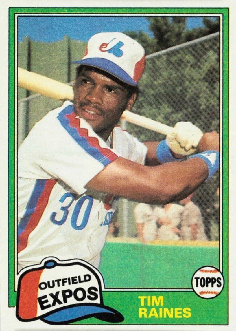 1981 Topps #816 Tim Raines Rookie Card 1981 Topps #816 Tim Raines Rookie Card
