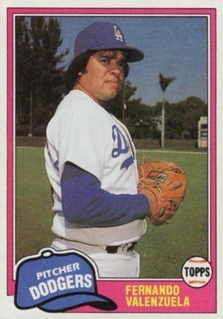 1981 Topps #850 Fernando Valenzuela Rookie Card 1981 Topps #850 Fernando Valenzuela Rookie Card