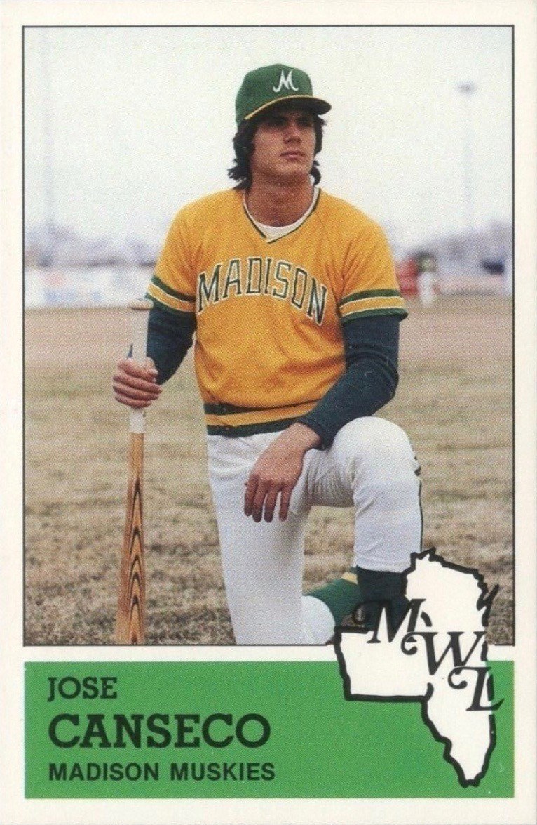 1983 Fritsch Madison Musketeers #13 Jose Canseco Baseball Card