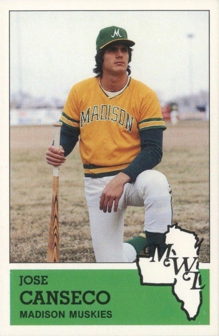 1983 Fritsch Madison Musketeers #13 Jose Canseco Baseball Card 1983 Fritsch Madison Musketeers #13 Jose Canseco Baseball Card