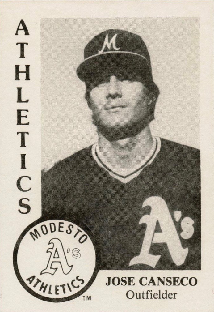 1984 Chong Modesto A's #5 Minor League Jose Canseco Baseball Card