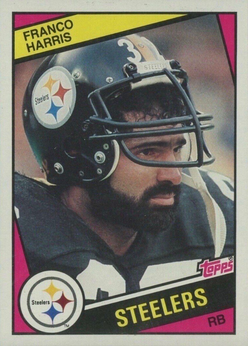 1984 Topps #165 Franco Harris Football Card 1984 Topps #165 Franco Harris Football Card