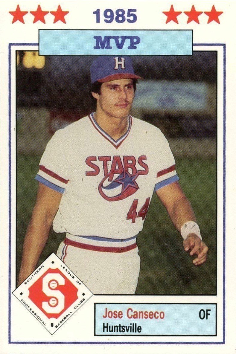 1986 Don Jennings #14 Jose Canseco Baseball Card 1986 Don Jennings #14 Jose Canseco Baseball Card
