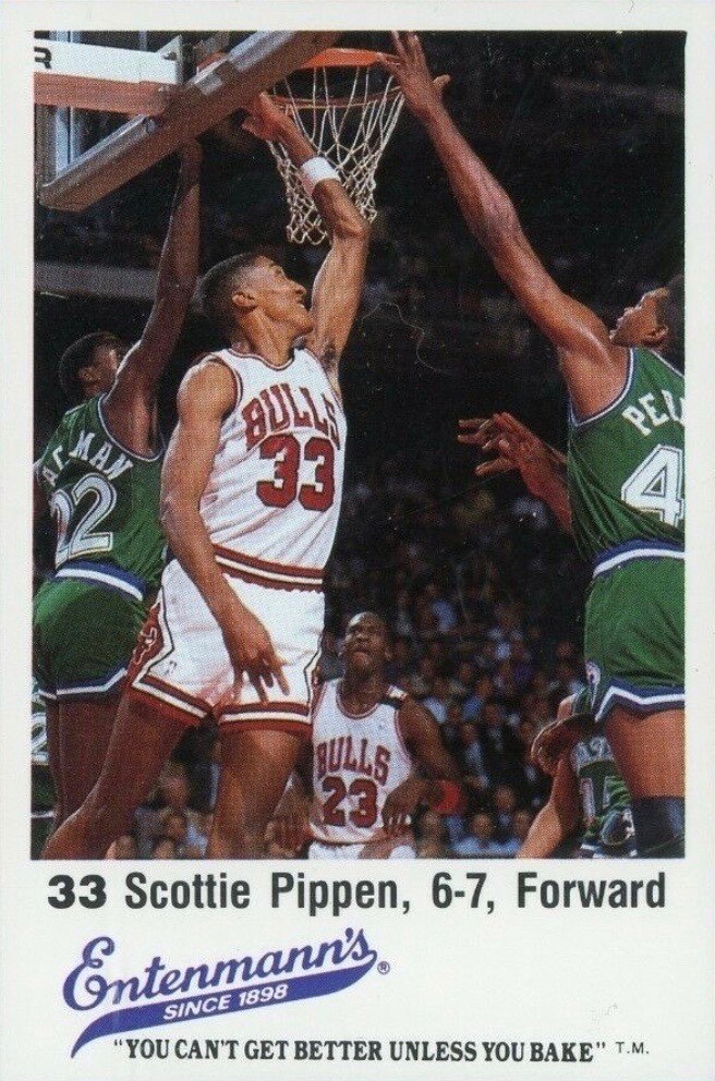 1987 Entenmann's #33 Scottie Pippen Basketball Card