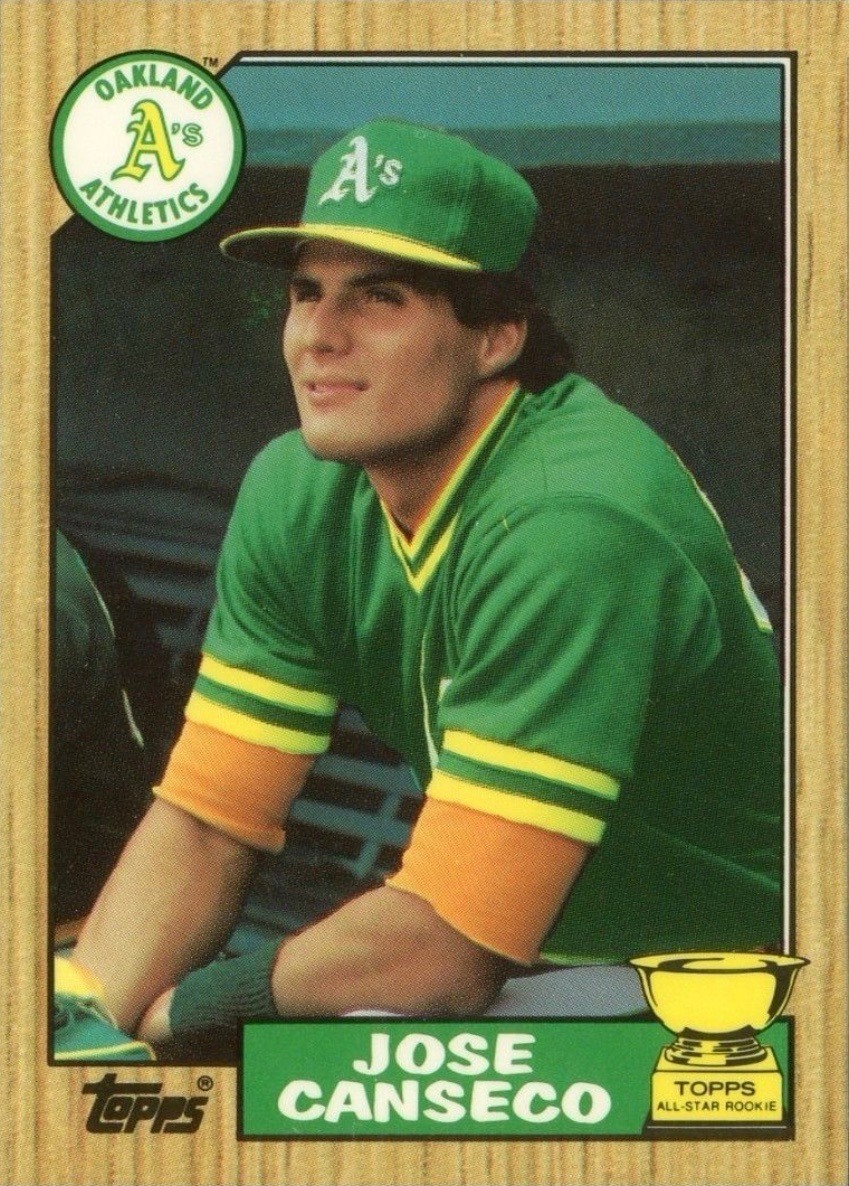 1987 Topps #620 Jose Canseco Baseball Card 1987 Topps #620 Jose Canseco Baseball Card