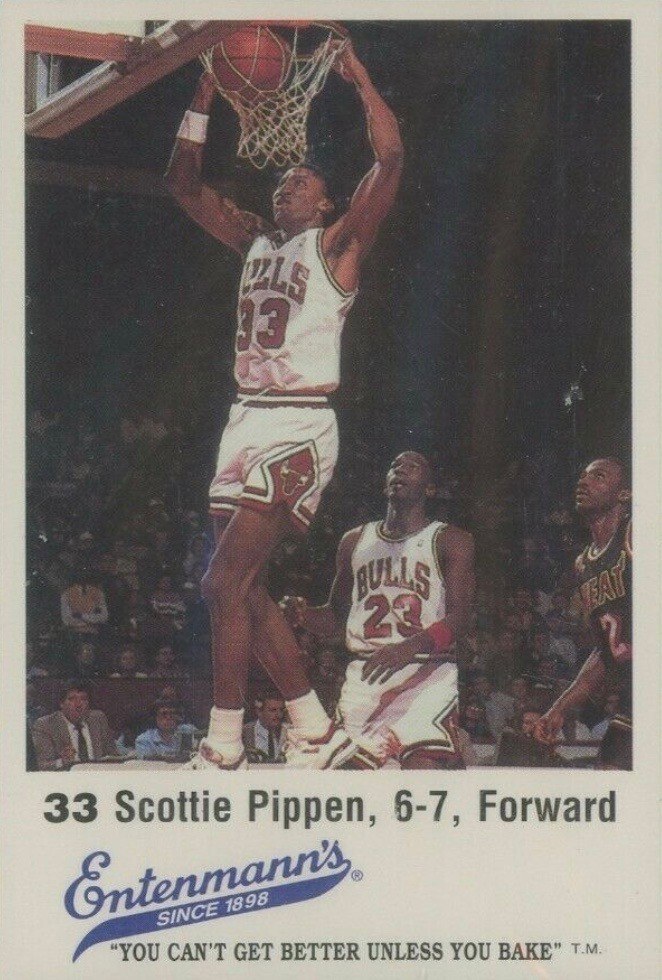 1988 Entenmann's #33 Scottie Pippen Basketball Card