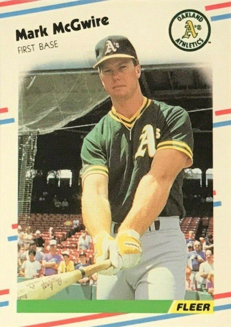 1988 Fleer #286 Mark McGwire Baseball Card 1988 Fleer #286 Mark McGwire Baseball Card