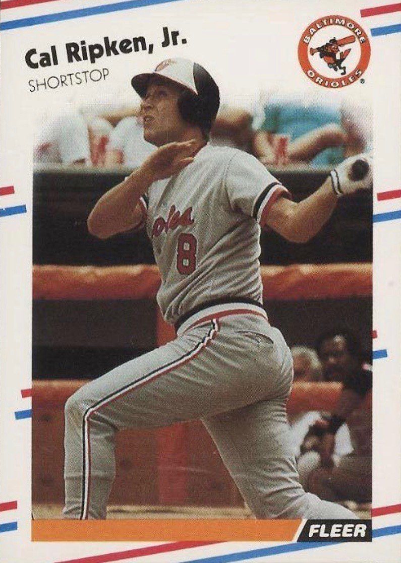 1988 Fleer 570 Cal Ripken Jr Baseball Card