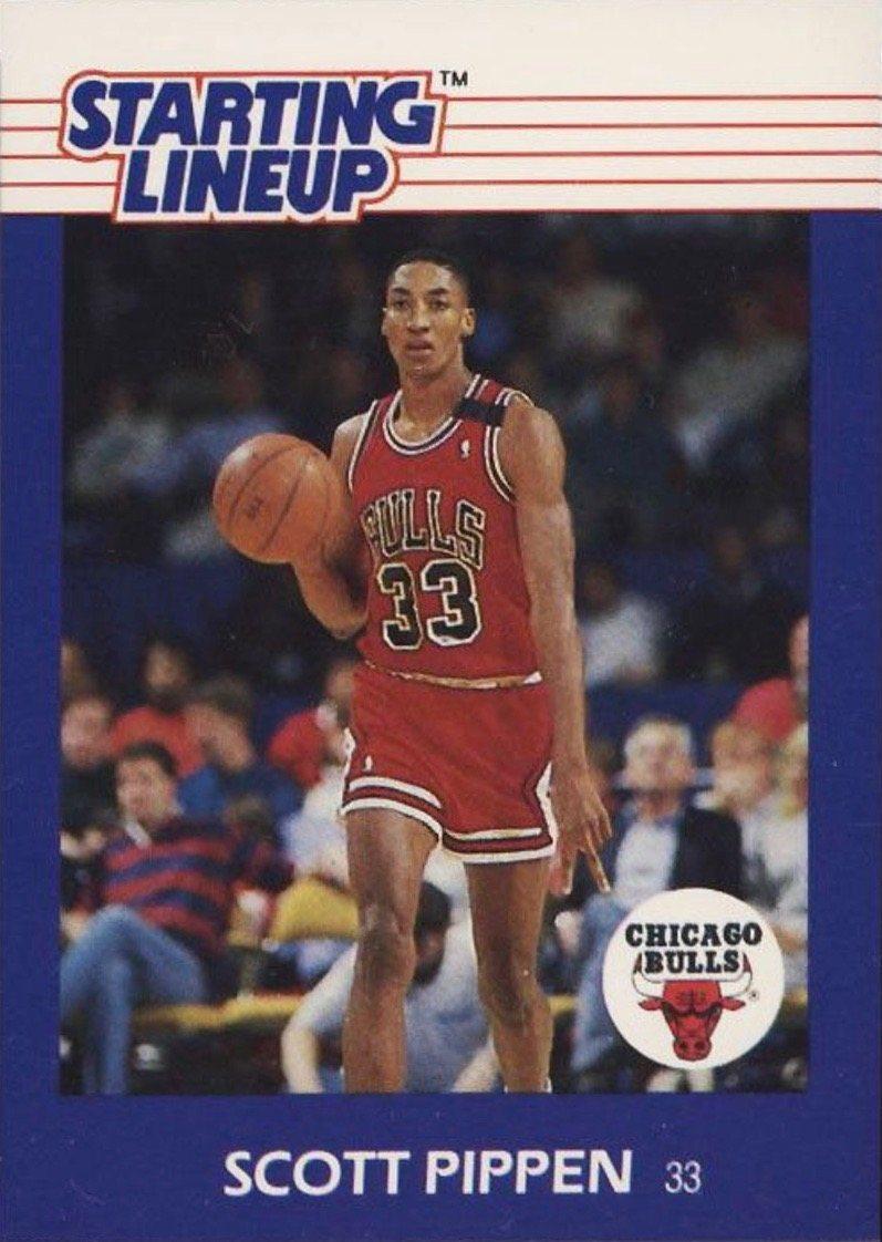 1988 Kenner Starting Lineup Scottie Pippen Basketball Card