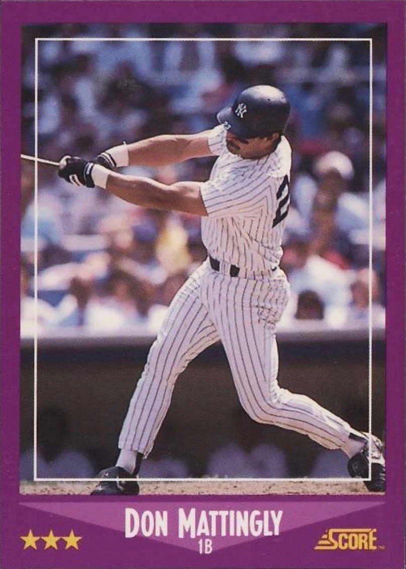 1988 Score #1 Don Mattingly Baseball Card