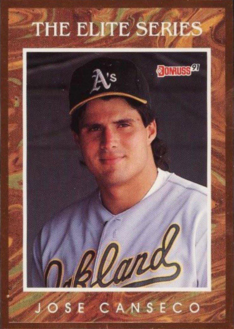 1991 Donruss Elite #3 Jose Canseco Baseball Card 1991 Donruss Elite #3 Jose Canseco Baseball Card