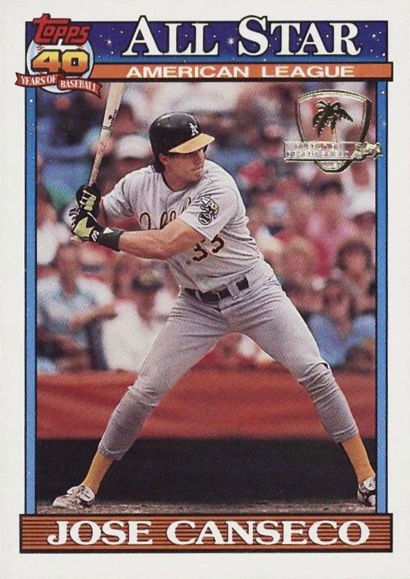 1991 Topps Desert Shield #390 Jose Canseco Baseball Card 1991 Topps Desert Shield #390 Jose Canseco Baseball Card