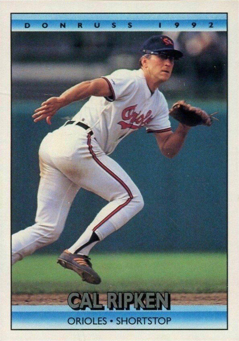 1992 Donruss #35 Cal Ripken Jr Baseball Card 1992 Donruss #35 Cal Ripken Jr Baseball Card