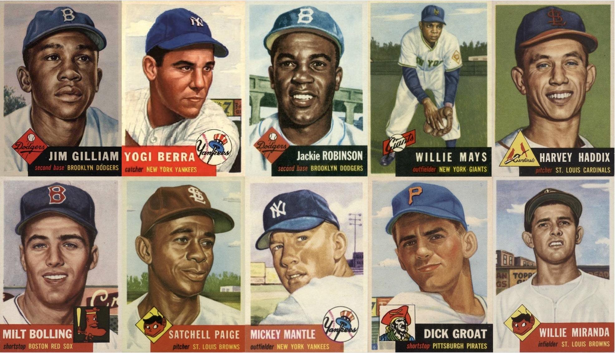 Most Valuable 1953 Topps Baseball Cards