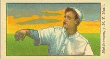 1915 American Caramel Christy Mathewson Card