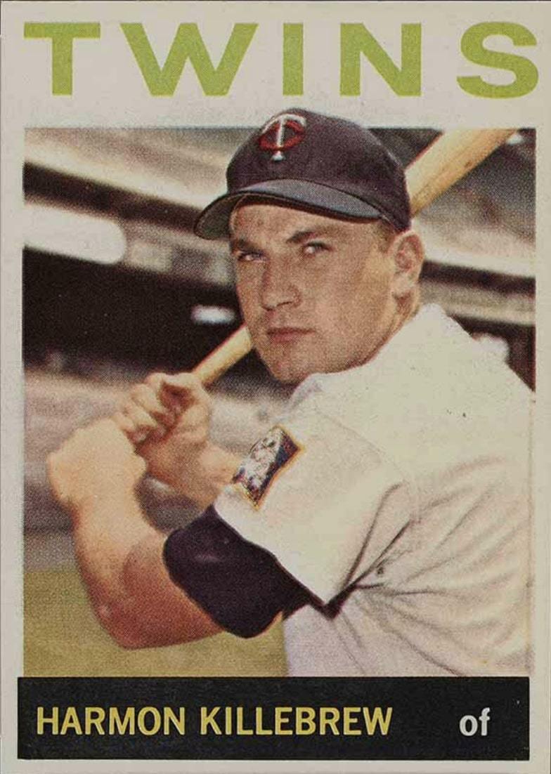 1964 Topps #177 Harmon Killebrew Baseball Card 1964 Topps #177 Harmon Killebrew Baseball Card