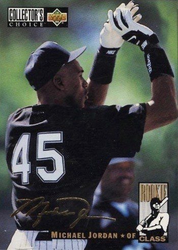 1994 Collectors Choice Gold Signature #661 Michael Jordan Baseball Card
