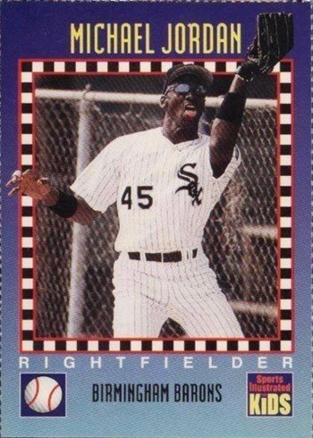 How much is a michael best sale jordan rookie baseball card worth