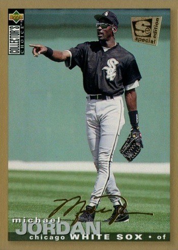 1995 Collector's Choice SE Gold Signature #238 Michael Jordan Baseball Card 1995 Collector's Choice SE Gold Signature #238 Michael Jordan Baseball Card