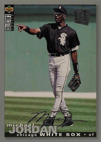 1995 Collectors Choice SE Silver Signature #238 Michael Jordan Card 1995 Collectors Choice SE Silver Signature #238 Michael Jordan Card