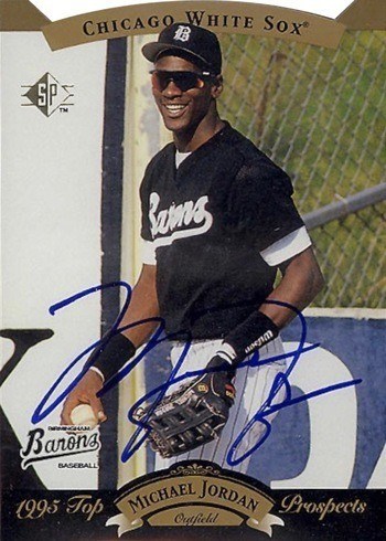1995 SP Top Prospects Autographs #14 Michael Jordan Baseball Card