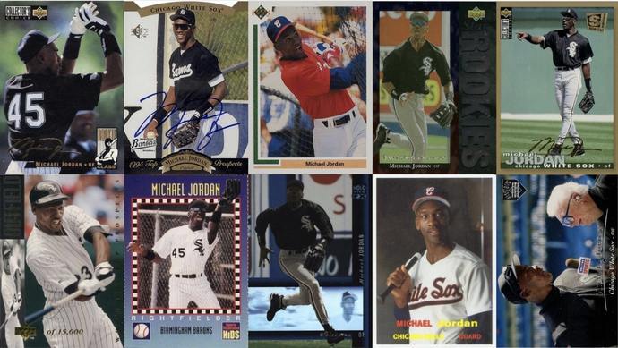 Michael Jordan AIR KNOWS Air Jordan Baseball White Sox Rookie 